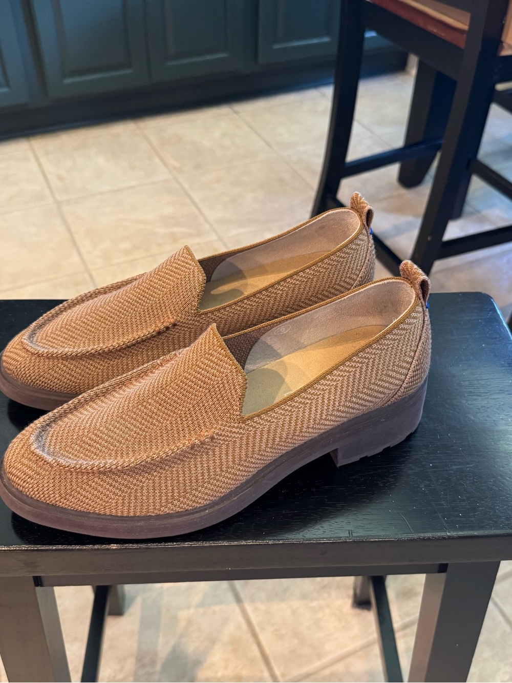Rothy's Women's Tan Lug Loafers - Picture 2 of 6